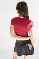 Scallop Edge Ringer Tee