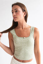 Ditsy Floral Seamless Tank Top