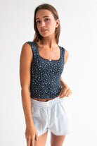 Ditsy Floral Seamless Tank Top