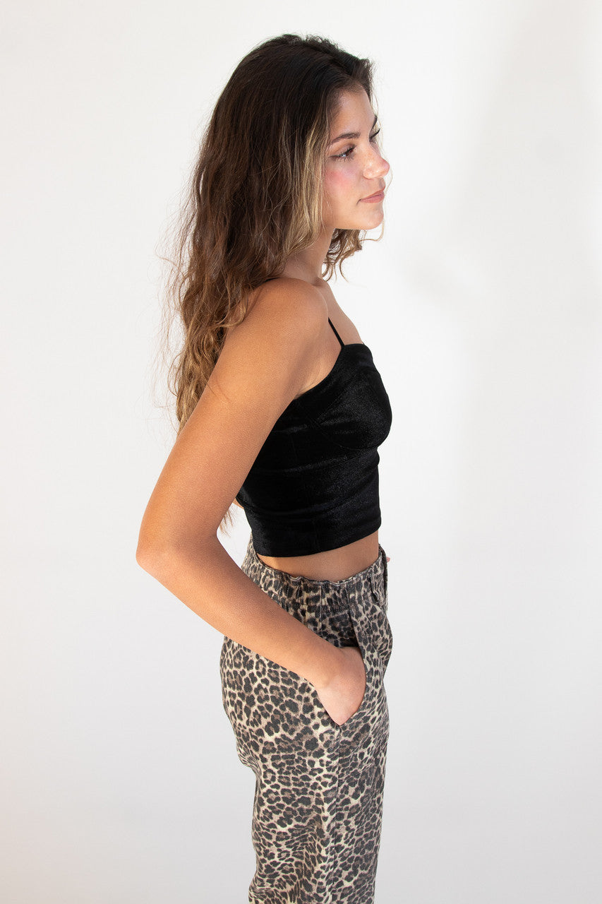 Velvet Bustier Cami