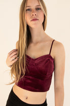 Velvet Bustier Cami