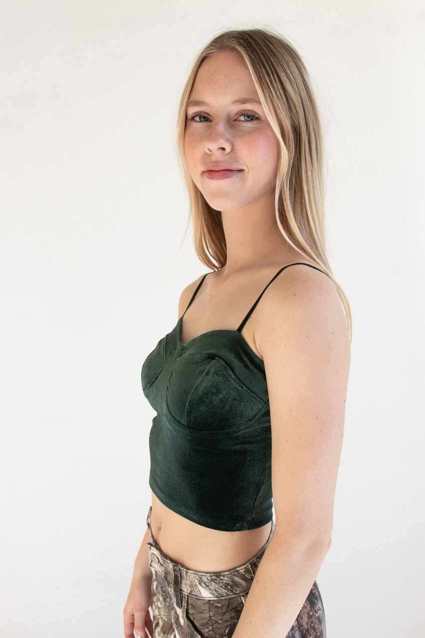 Velvet Bustier Cami