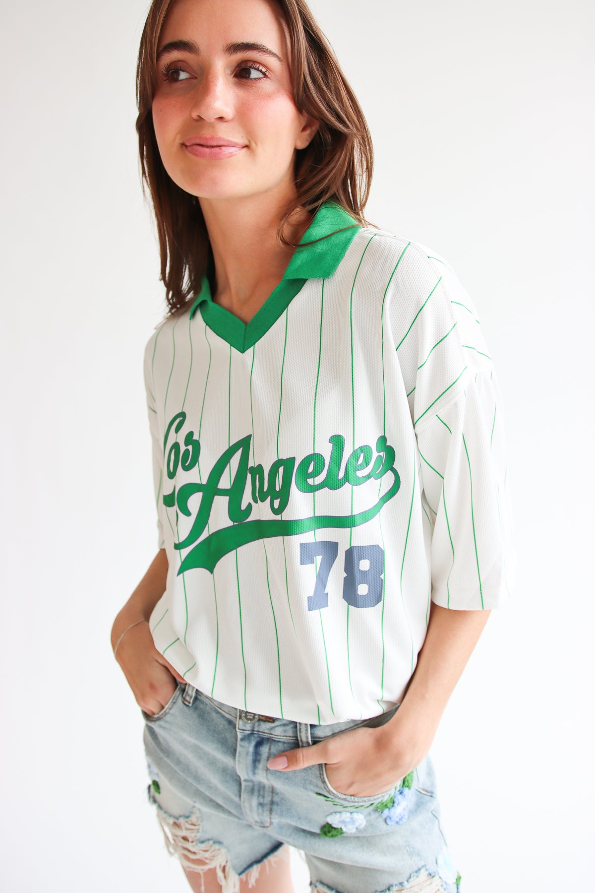 Jersey Los Angeles Green Stripe