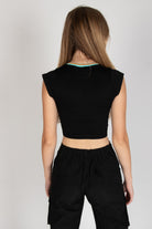 Sporty Notch Neck Seamless Tee