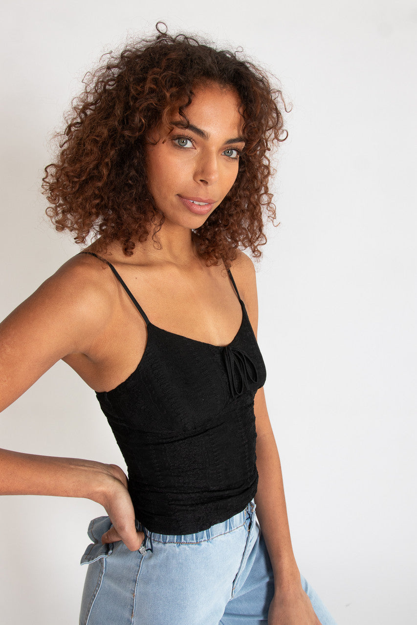 Lace Tie Front Cami