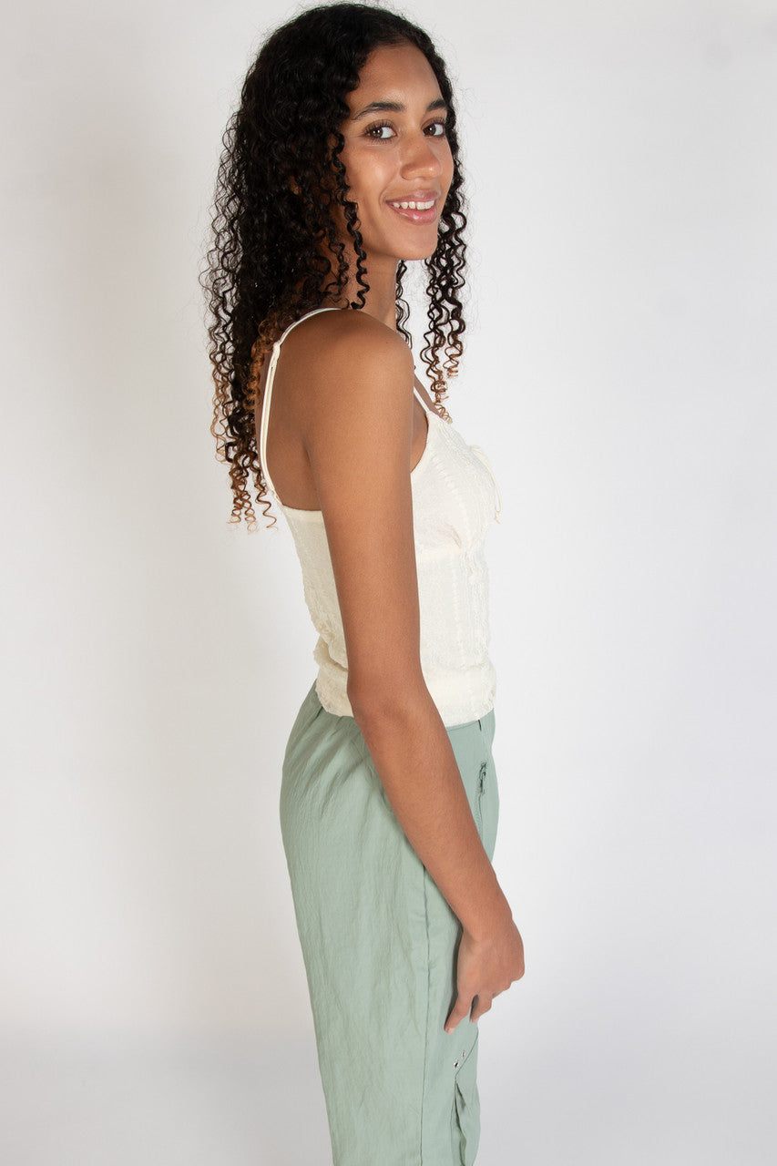 Lace Tie Front Cami