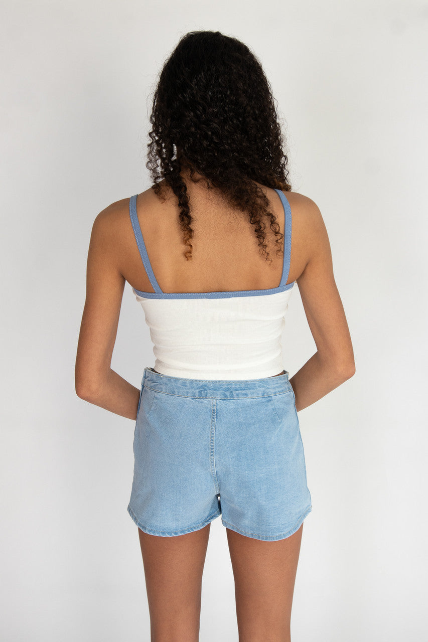 Contrast Bow Detail Cami