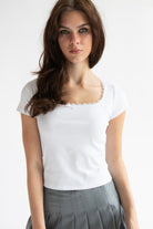 Square Neck Bow Tee