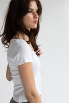 Square Neck Bow Tee