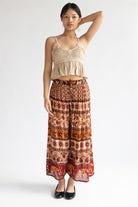 Floral Crochet and Gauze Cami