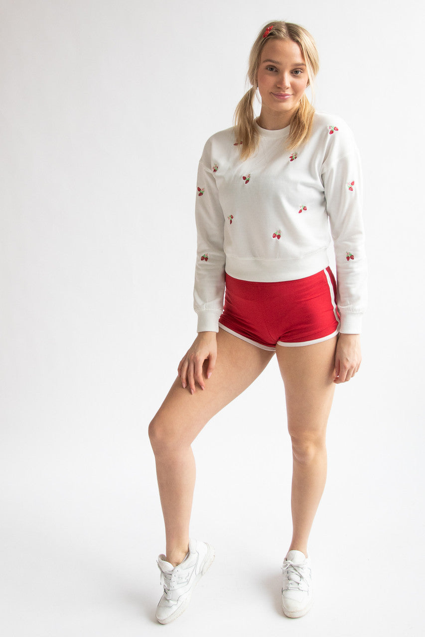 Contrast Trim Dolphin Mini Shorts