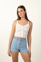 Light Wash Utility Shorts