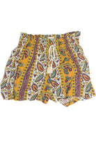 Golden Paisley Floral Short