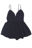 Crochet Lace Top Romper 