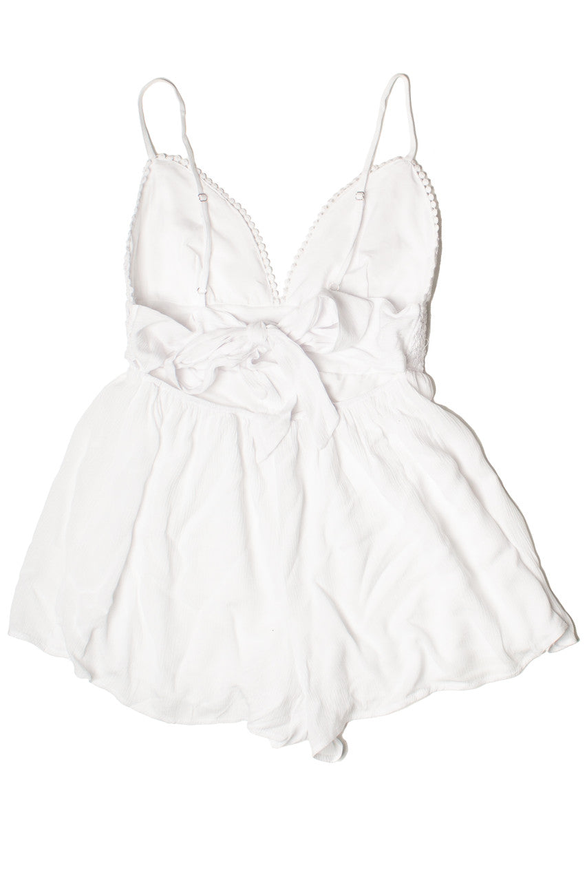 Crochet Lace Top Romper 