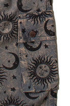 Mineral Wash Celestial Cargo Shorts