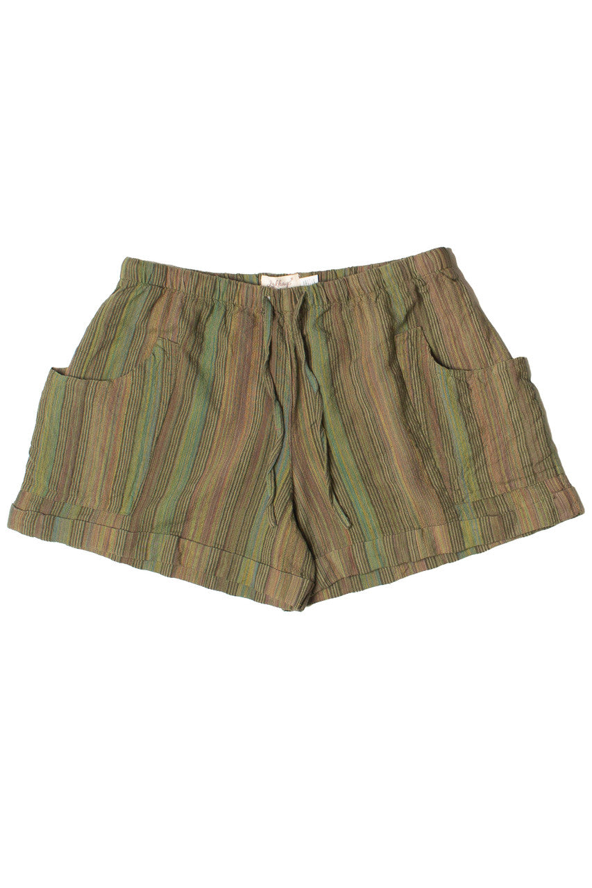 Striped Drawstring Shorts