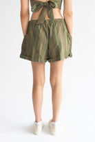 Striped Drawstring Shorts