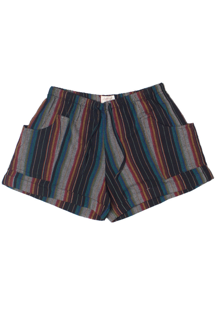 Striped Drawstring Shorts
