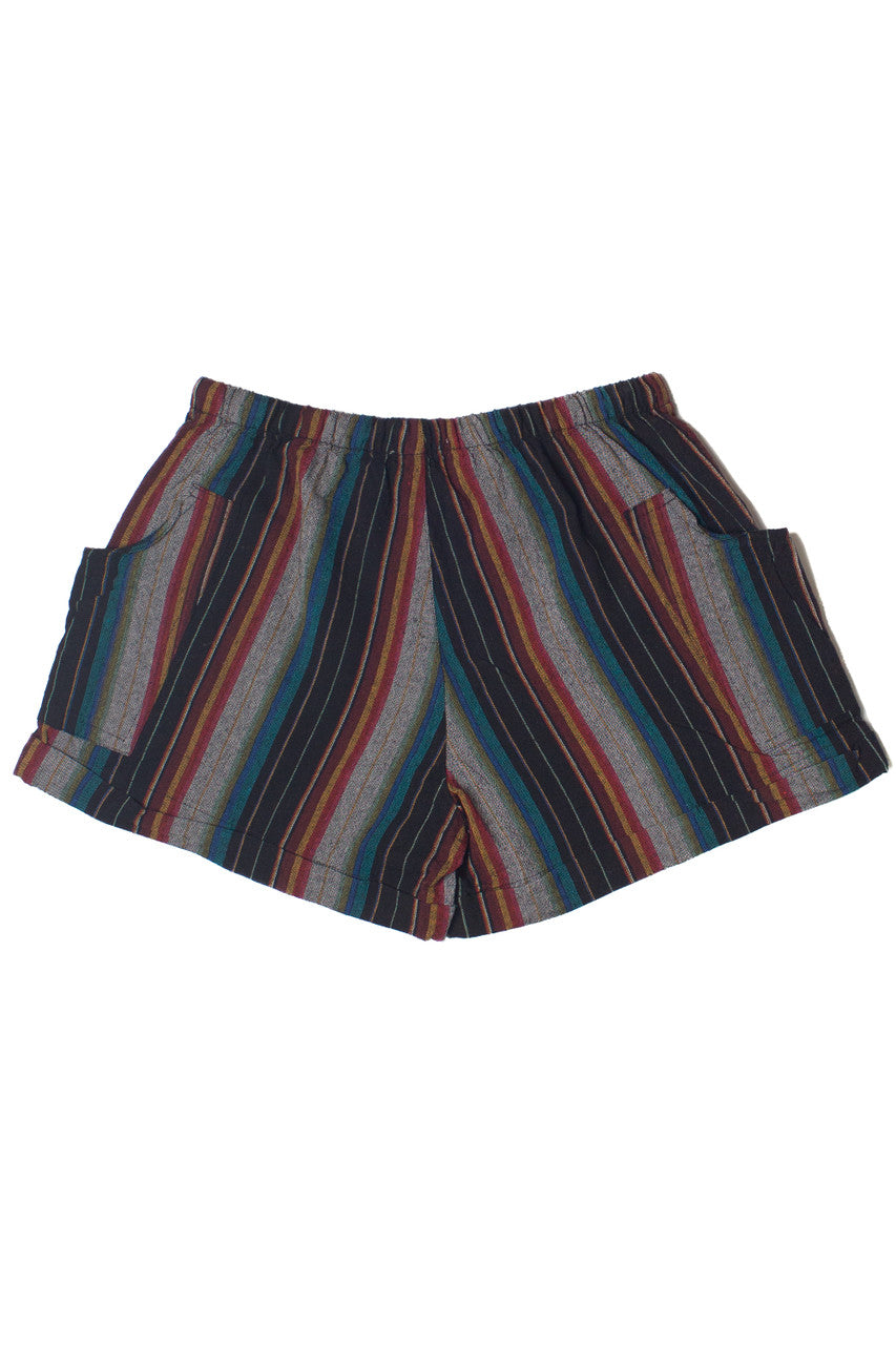 Striped Drawstring Shorts