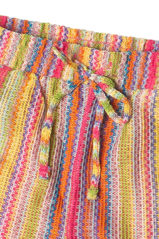 Crochet Stripe Shorts