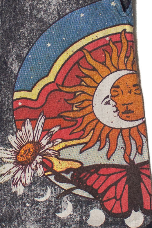 Celestial Dreaming Printed Sweatshorts