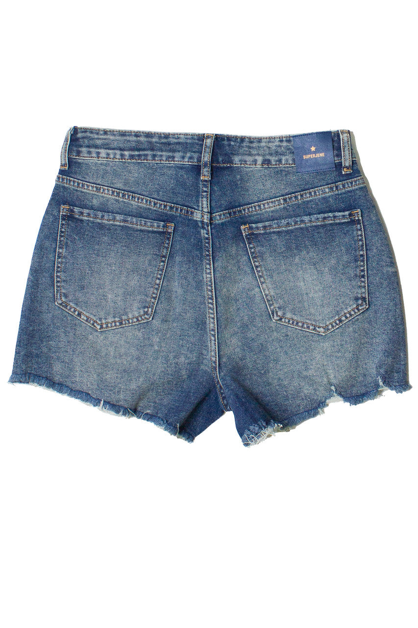 Vintage Wash Distressed Cut Off Shorts