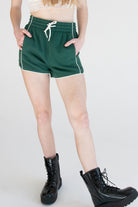 Contrast Piping Dolphin Shorts