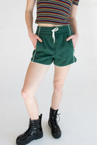 Contrast Piping Dolphin Shorts