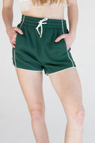 Contrast Piping Dolphin Shorts