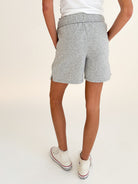 Fold Over Waist Fleece Sweatshorts