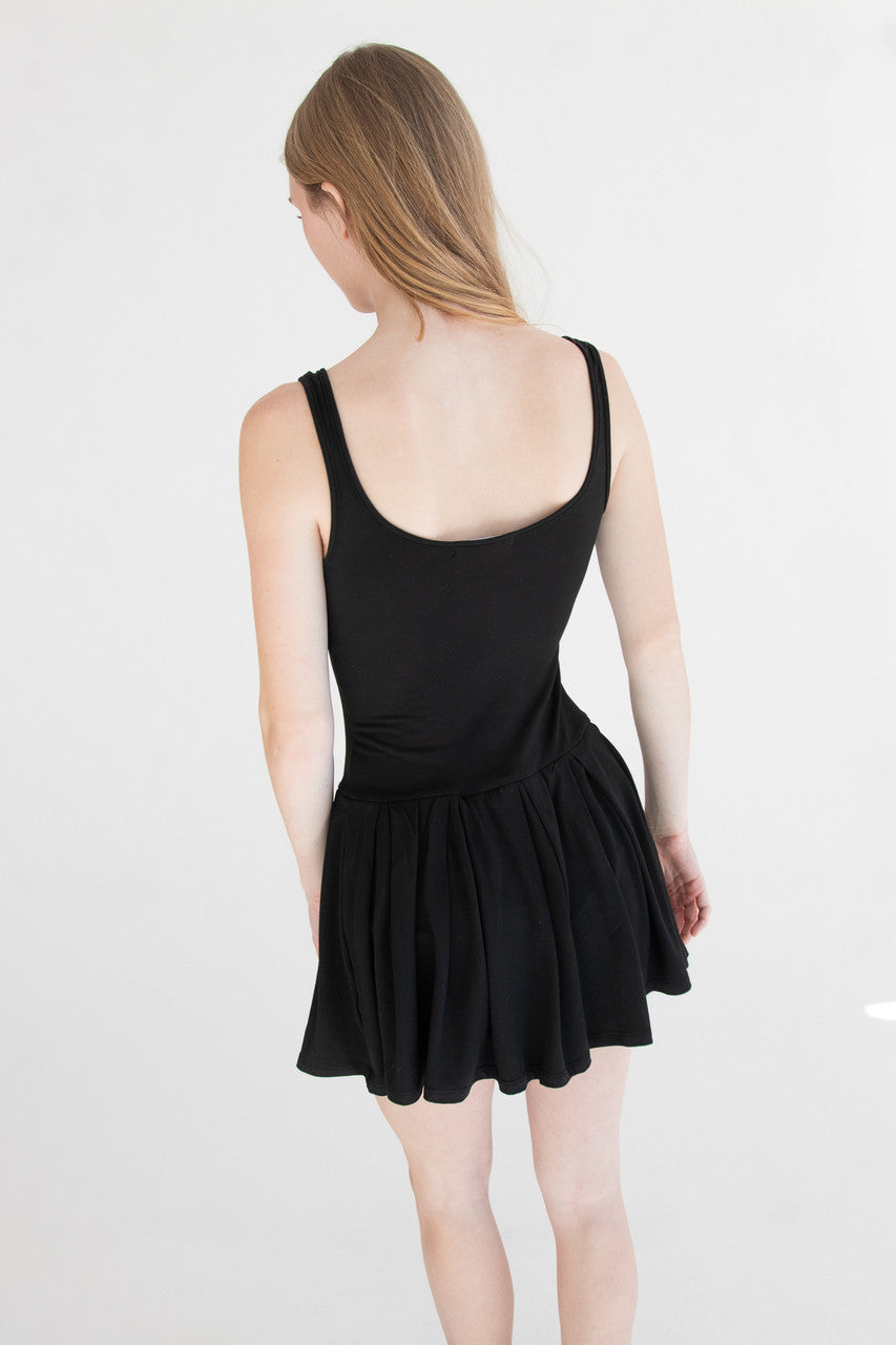 Pleated Skort Mini Dress