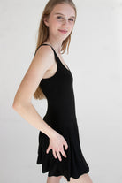Pleated Skort Mini Dress