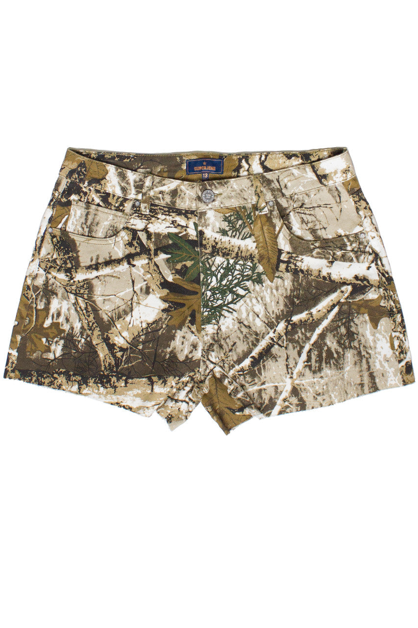 Woodland Camo Cut Off Shorts