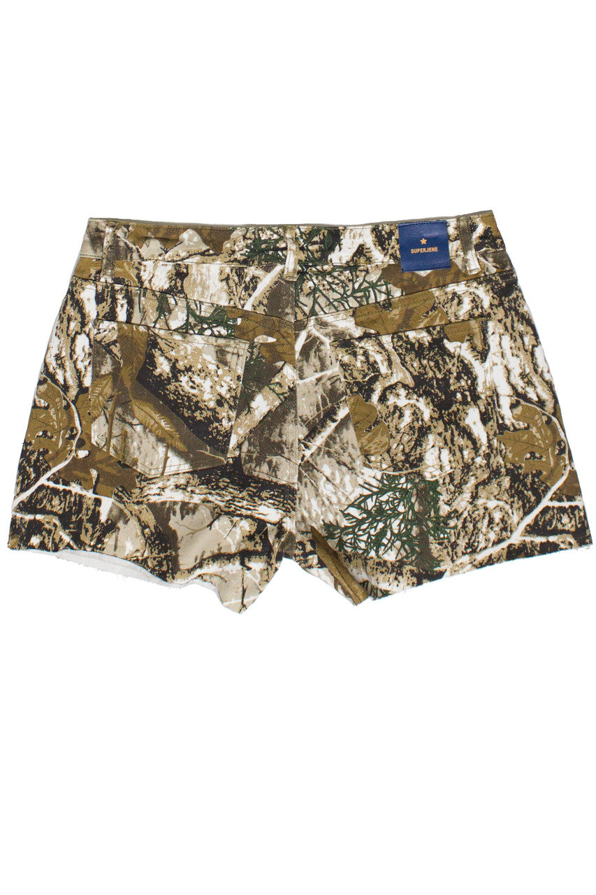 Woodland Camo Cut Off Shorts