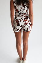 Cow Print Shorts