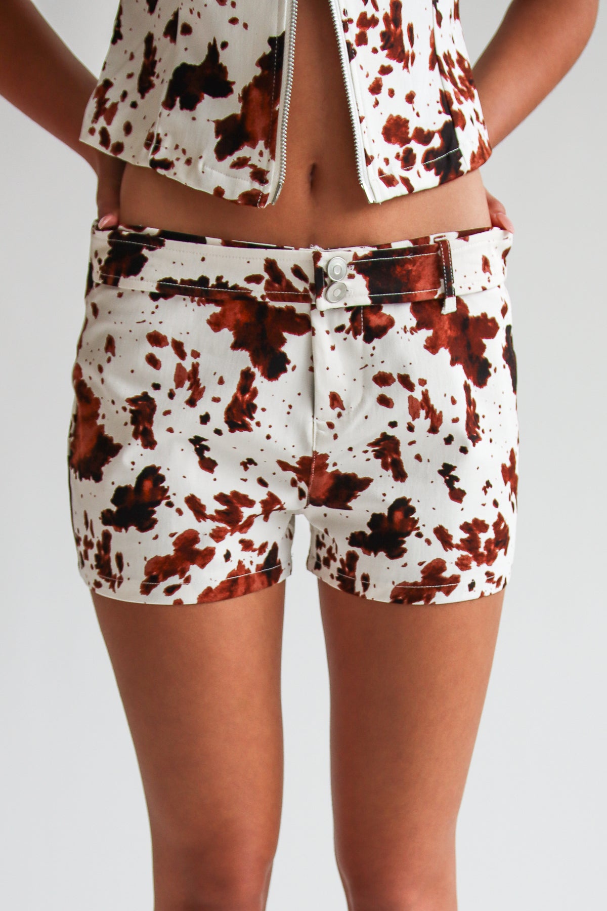 Cow Print Shorts