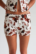 Cow Print Shorts