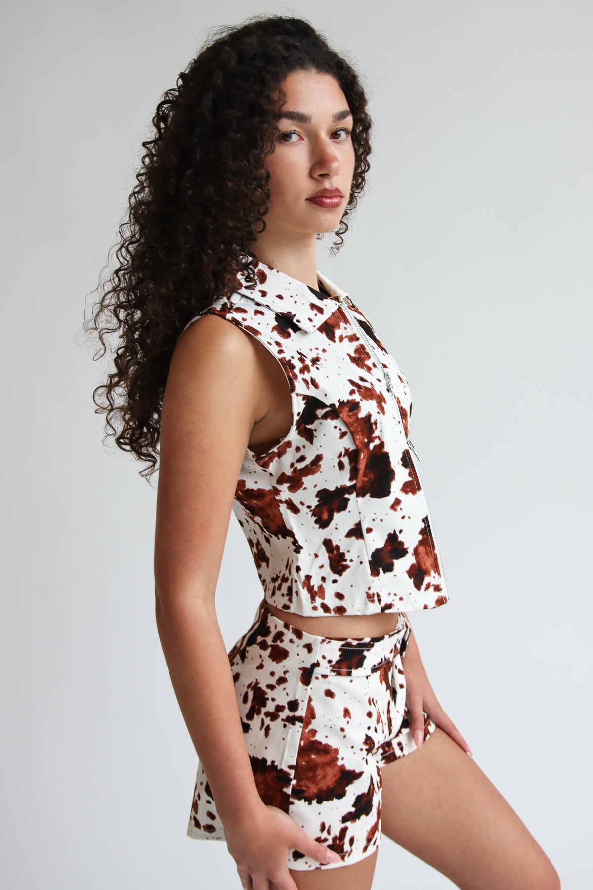 Cow Print Shorts