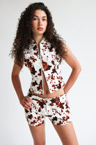 Cow Print Shorts