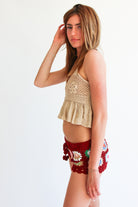 Granny Square Crochet Shorts