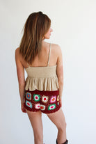 Granny Square Crochet Shorts