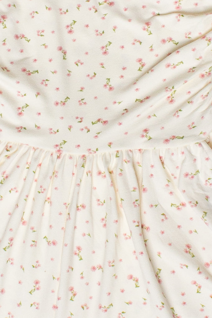 Ditsy Floral Strapless Romper
