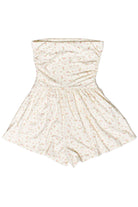 Ditsy Floral Strapless Romper