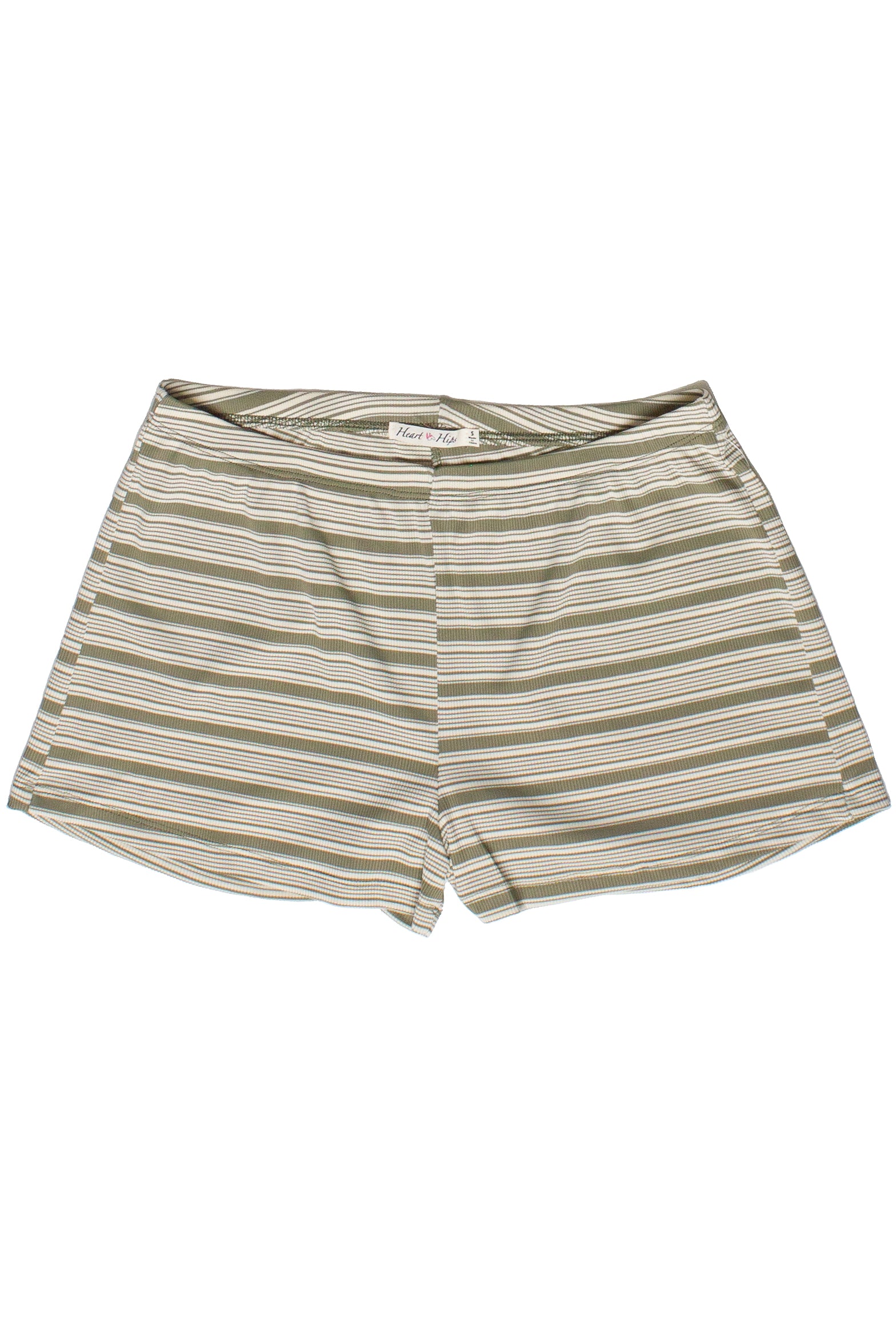 Striped Ribbed Shorts