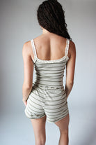 Striped Ribbed Shorts