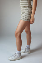 Striped Ribbed Shorts