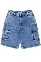 Acid Wash Cargo Jorts - Medium