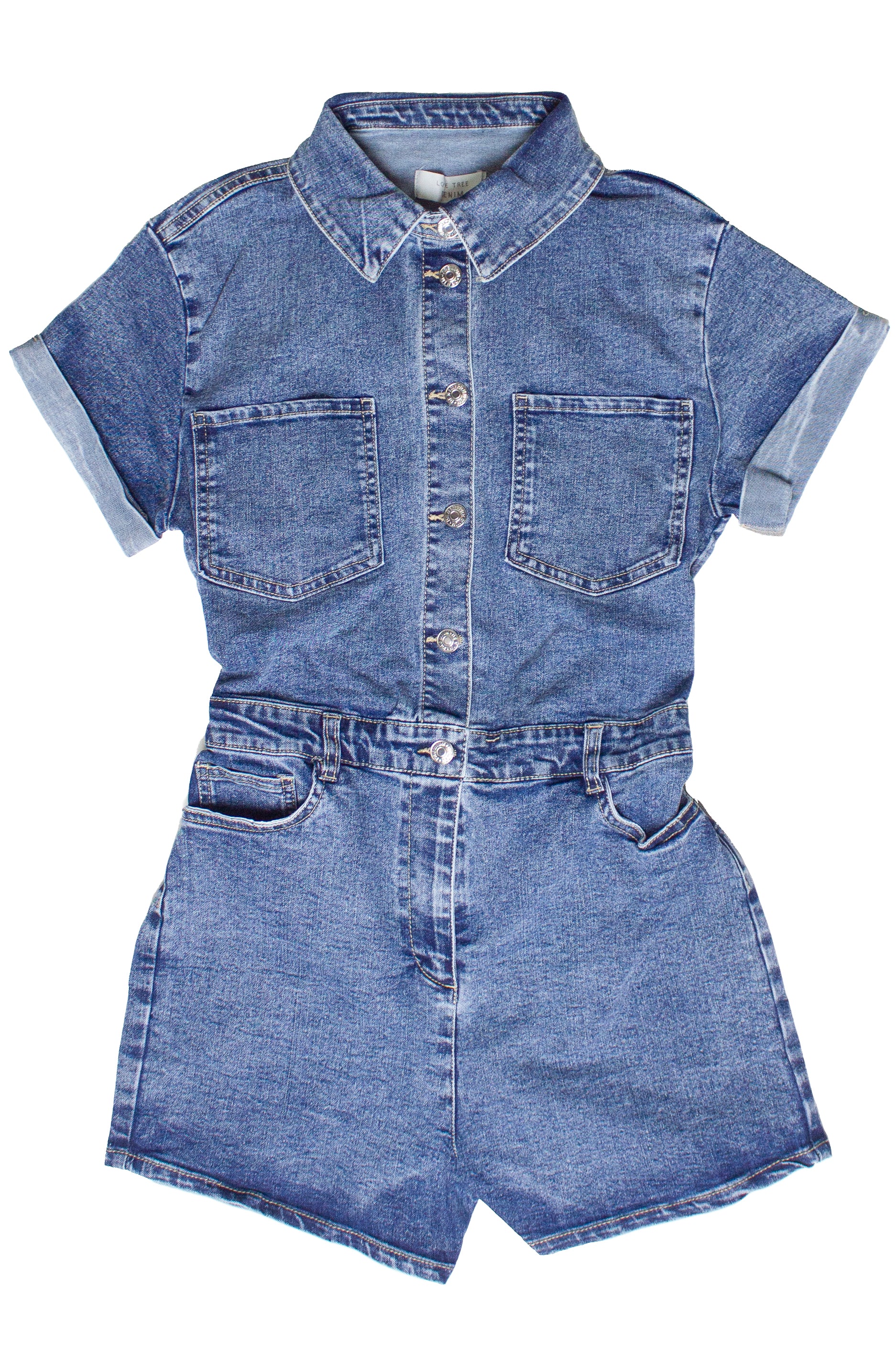 Denim Utility Romper