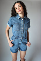 Denim Utility Romper